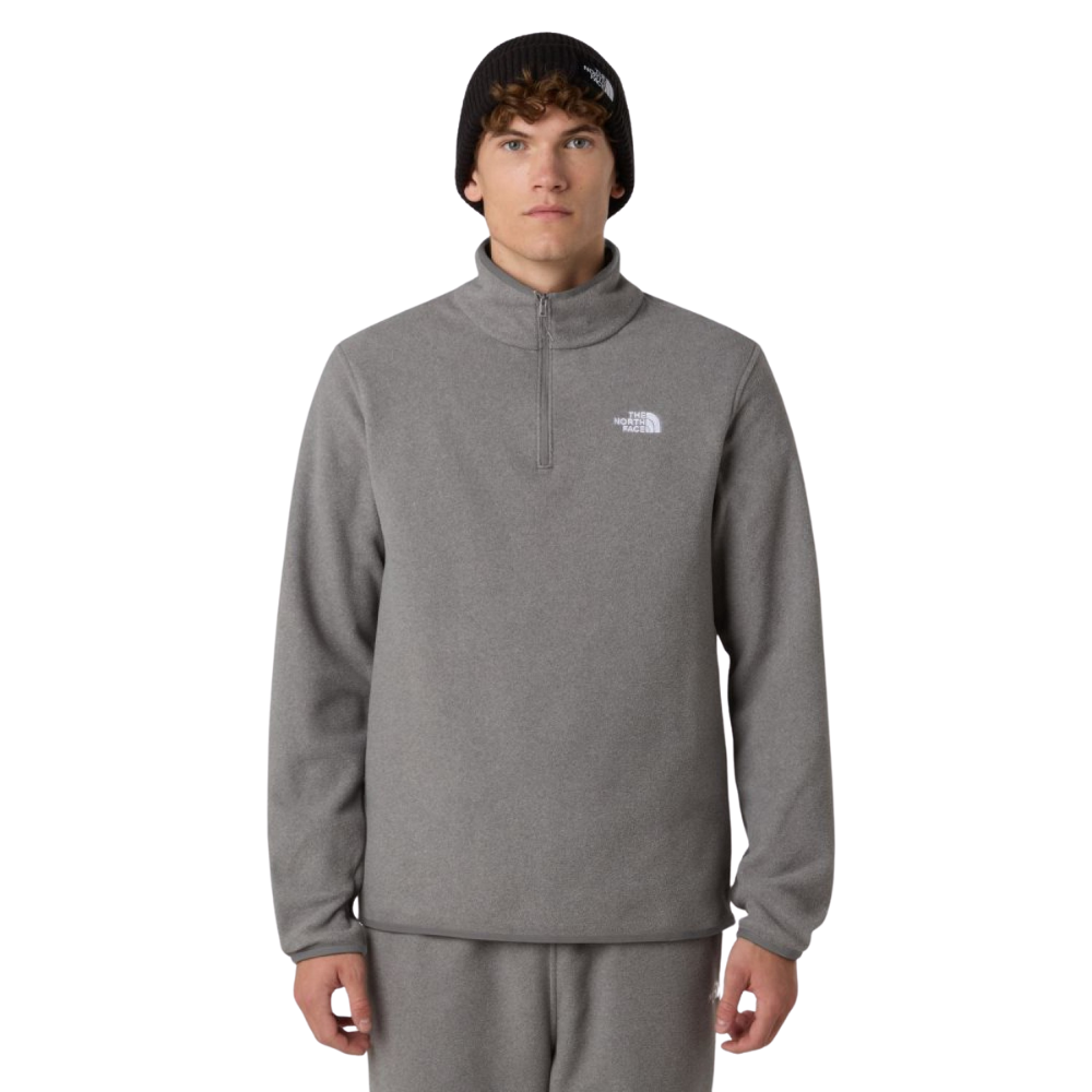 The North Face M Glacier Fleece 1/4 Zip - Mid Grey Heather