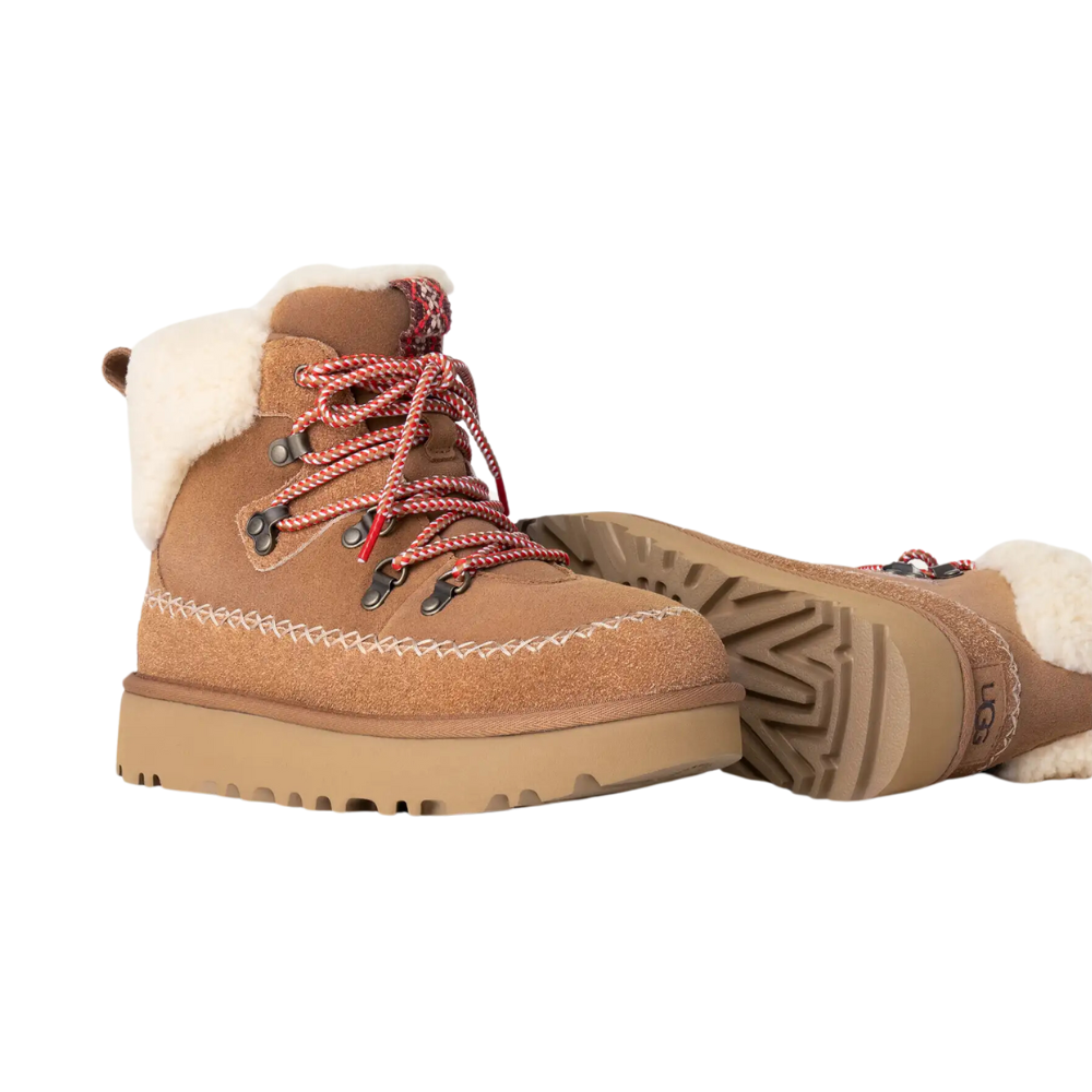 UGG W Classic Alpine Lace-Up - Chestnut