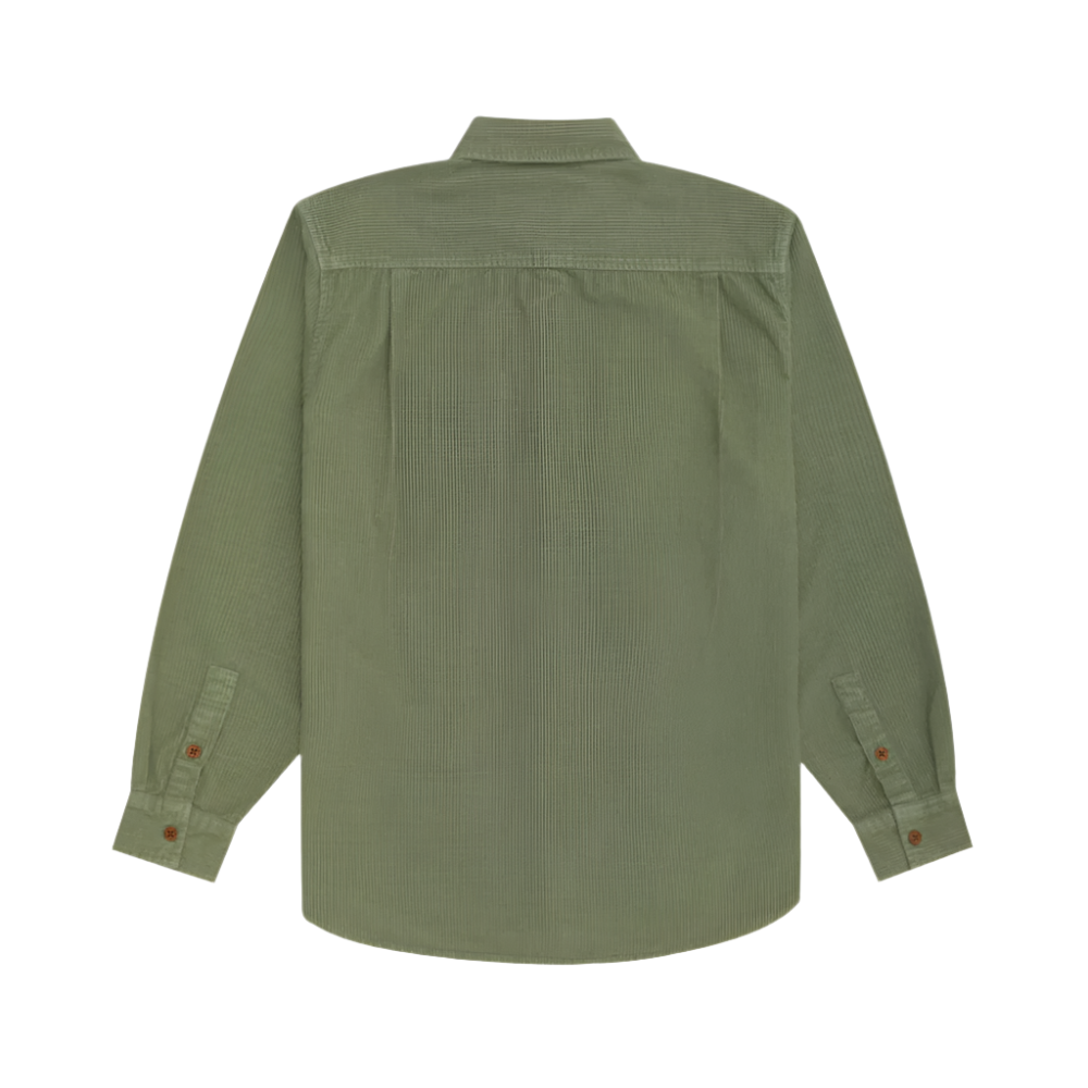 Ayr Cord Shirt - Olive Green