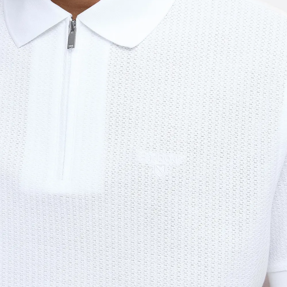 Barbour Backfield Polo - White