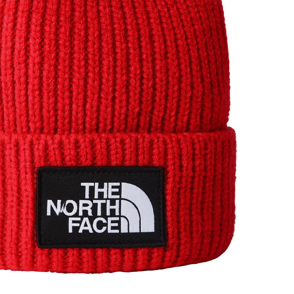 The North Face Logo Box Cuffed Beanie - TNF Red