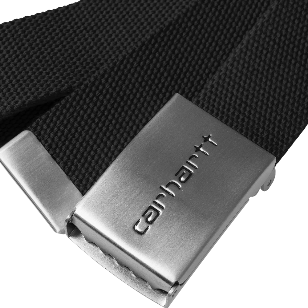 Carhartt Clip Belt Chrome Polyester Canvas - Black