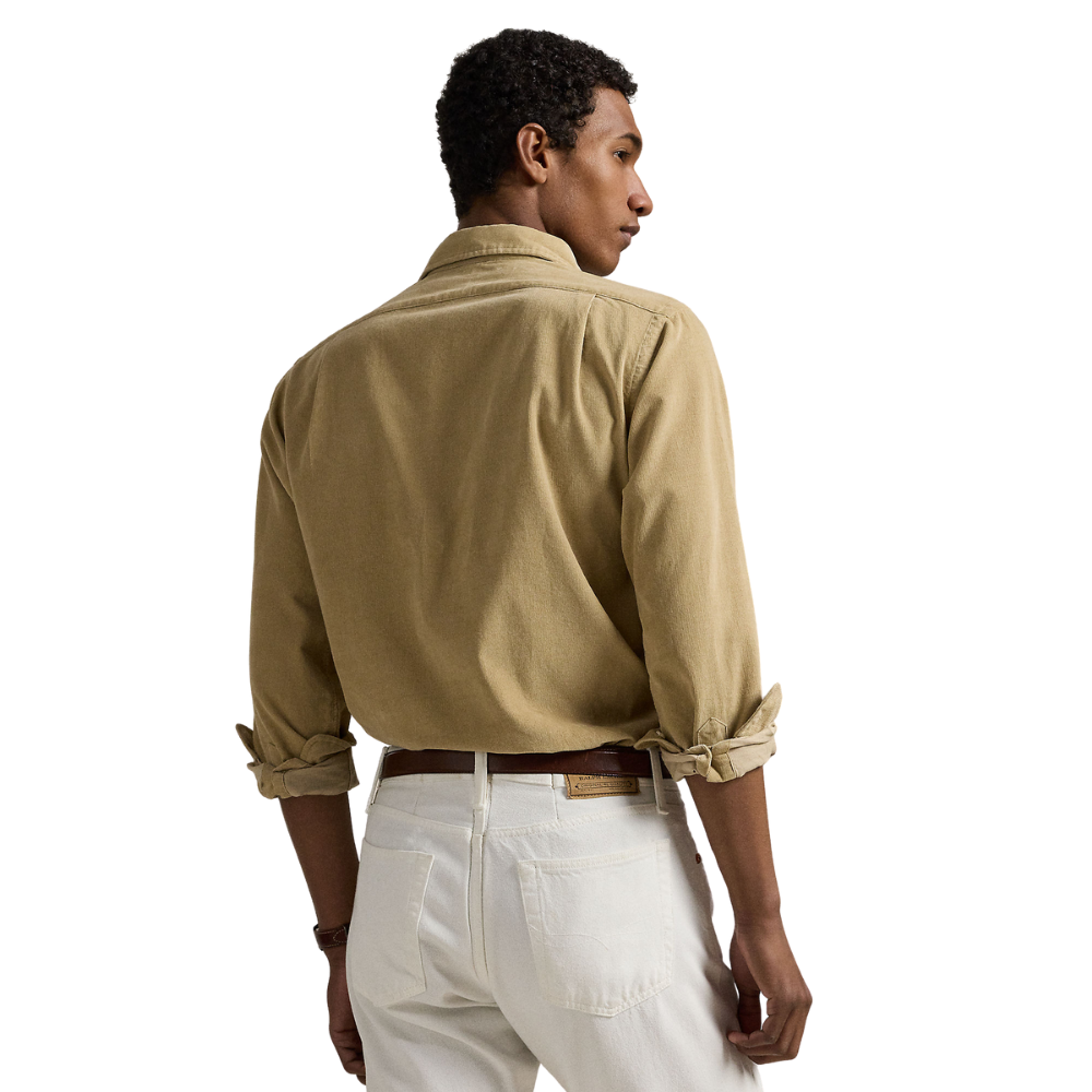 Ralph Lauren Custom Fit Corduroy Shirt - Coastal Beige