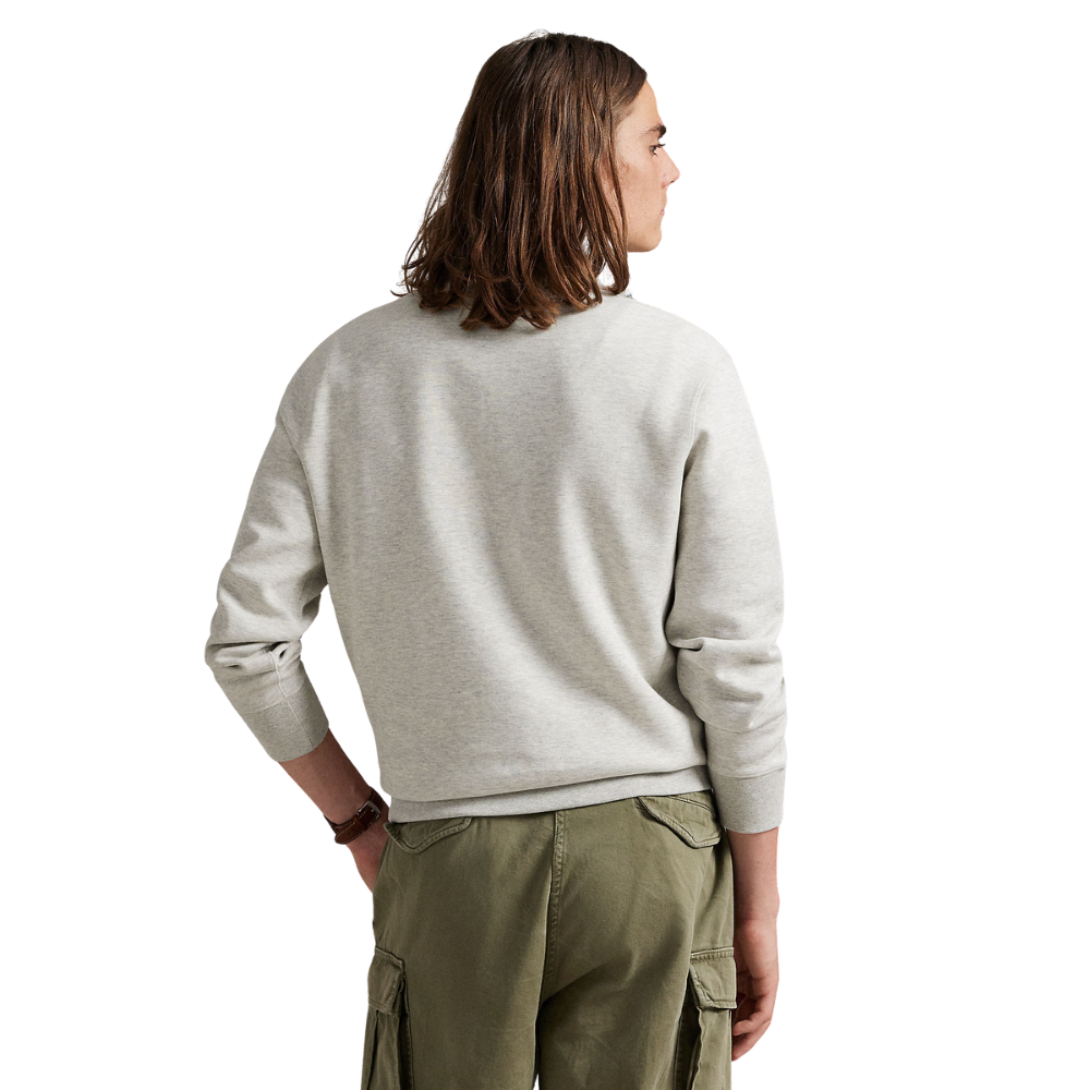 Ralph Lauren Double Knit Quarter Zip Pullover - Sport Heather