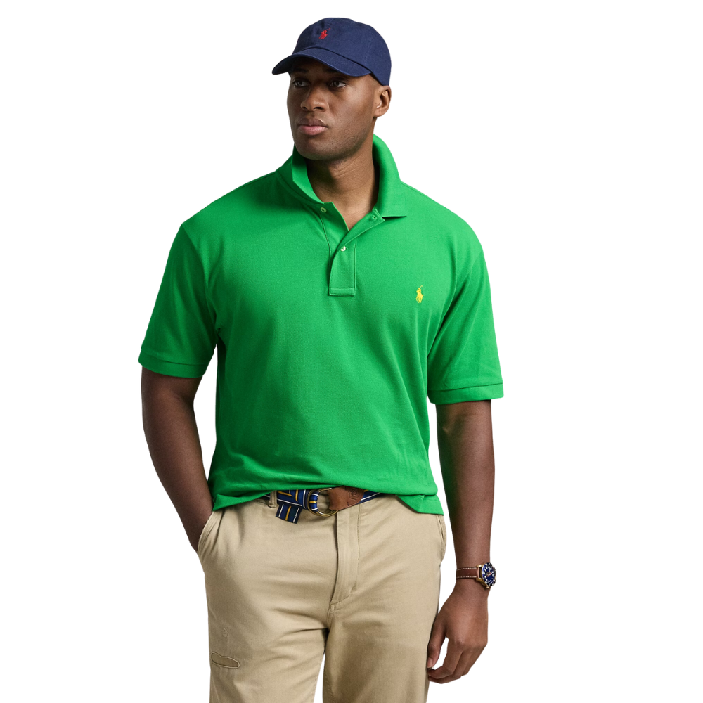 Ralph Lauren Custom Slim Mesh SS Polo - Golf Green