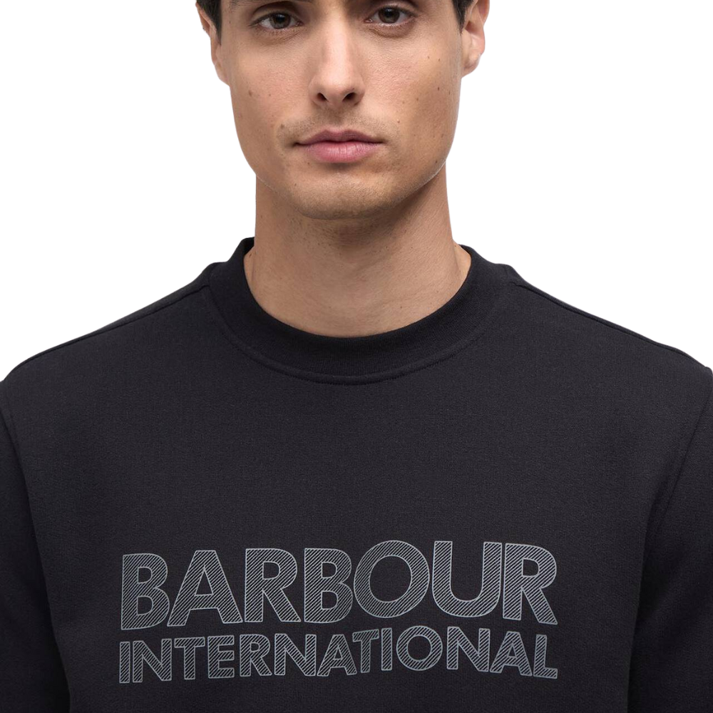 Barbour International Essential Graphic Crew Sweatshirt - Black
