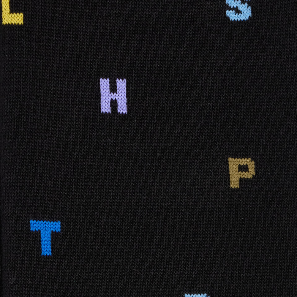 Paul Smith Socks Keanu Stamp - Black