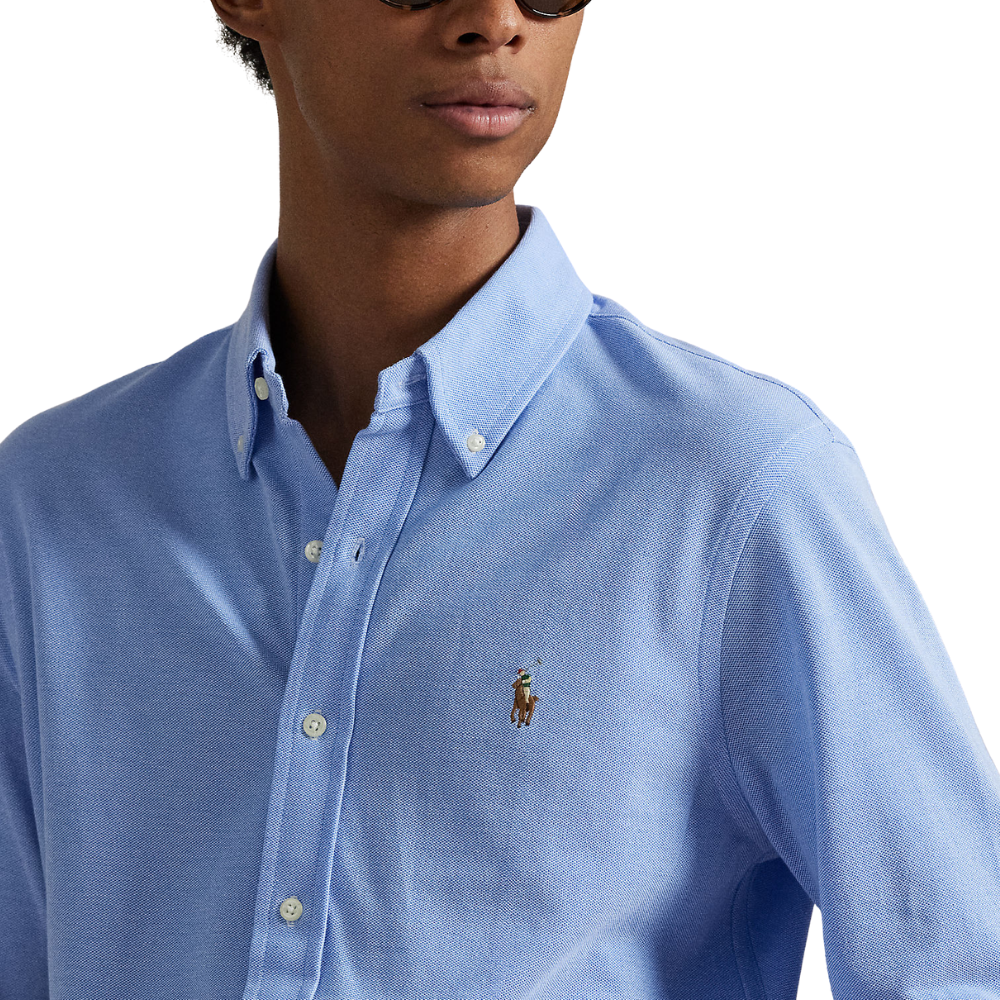 Ralph Lauren Knit Oxford Shirt - Harbor Island Blue
