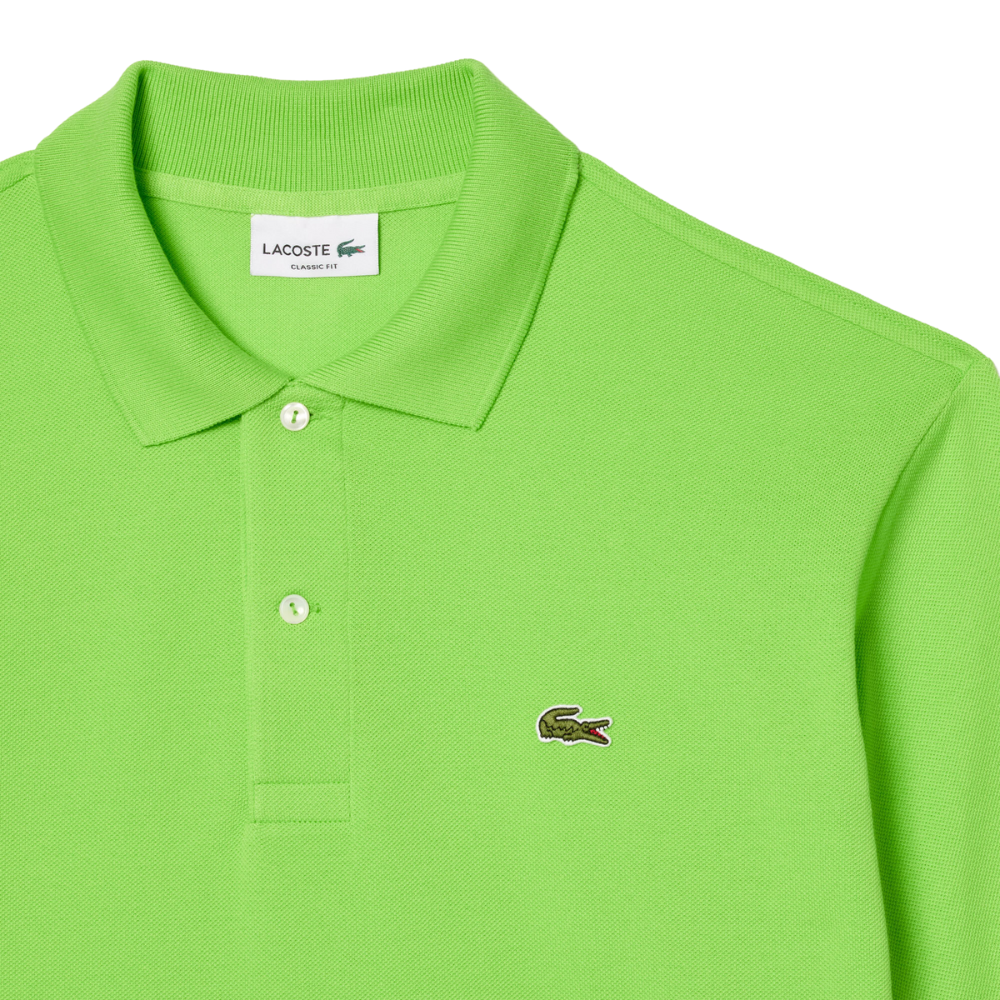 L1212 Classic Lacoste Polo Lime Green