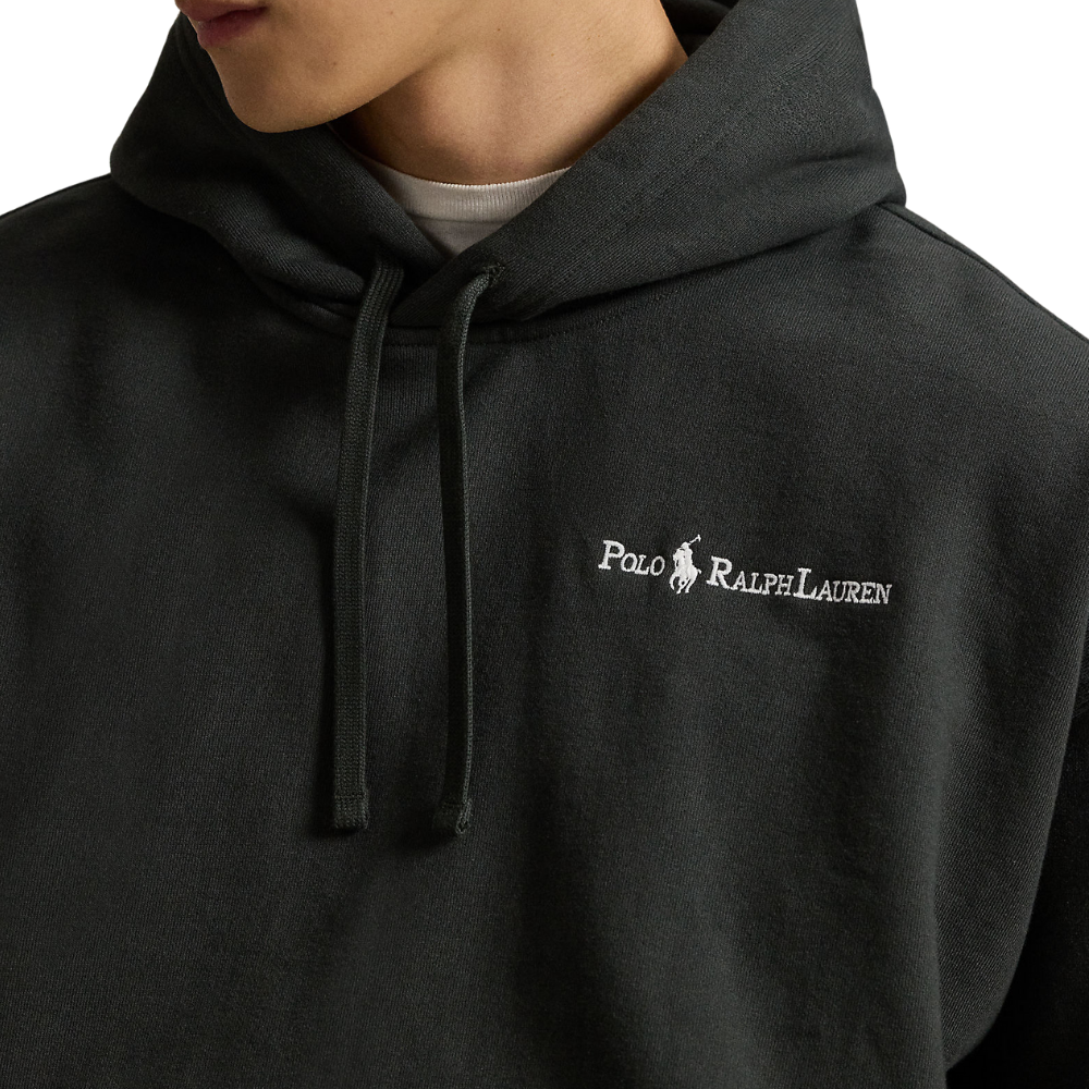 Ralph Lauren Relaxed Fit Logo Fleece Hoodie - Deep Grey