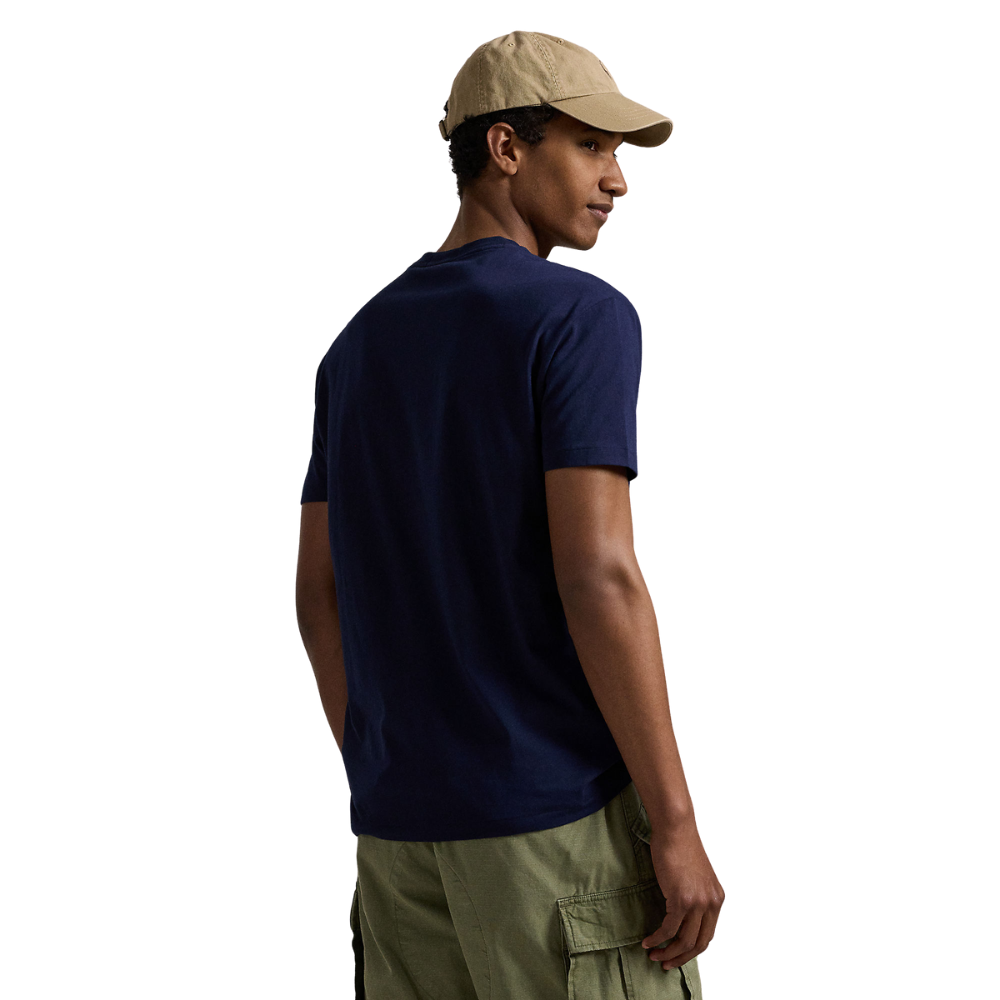 Ralph Lauren Custom Slim Fit Logo Jersey T-Shirt - Cruise Navy