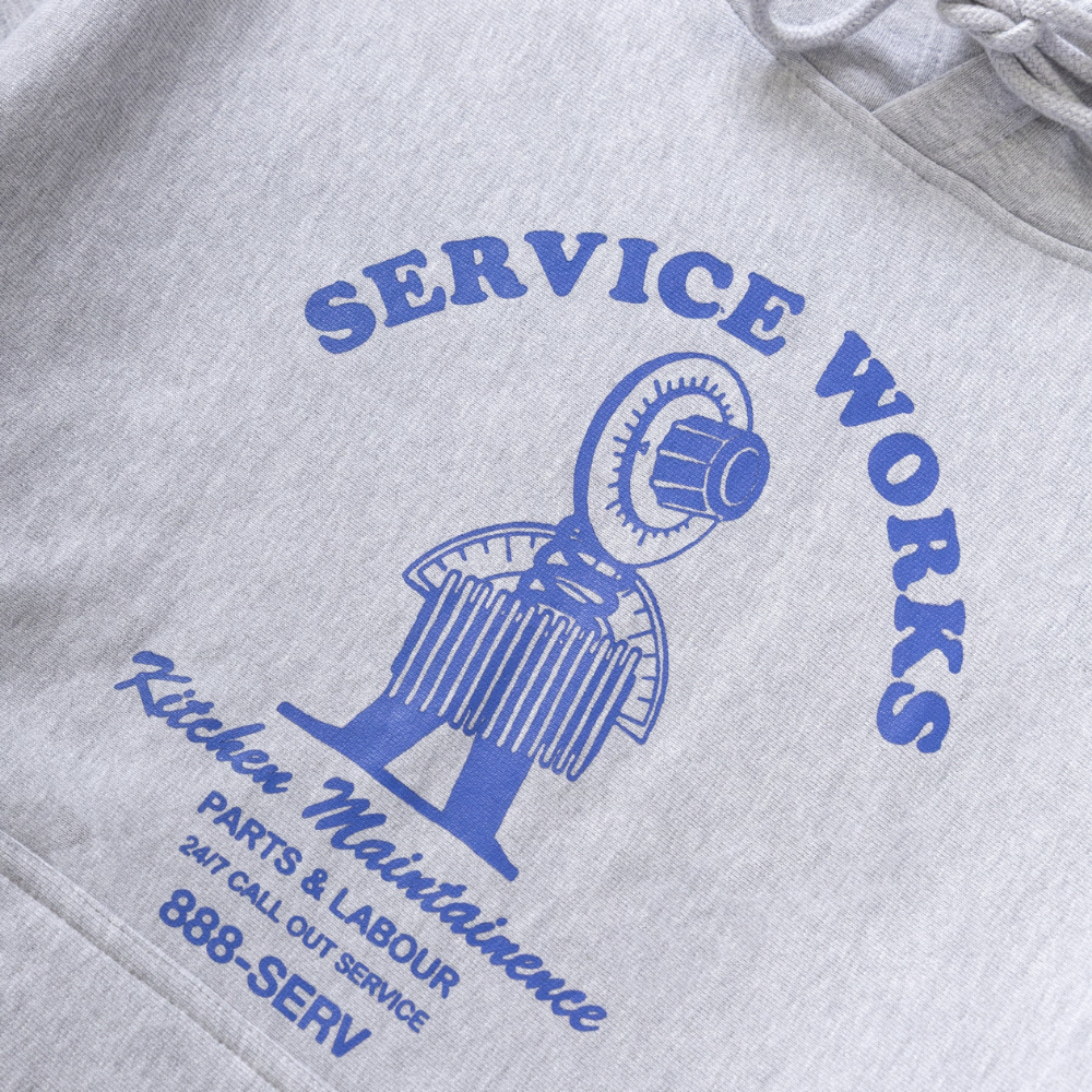Service Works Maintenance Hoodie - Heather Grey