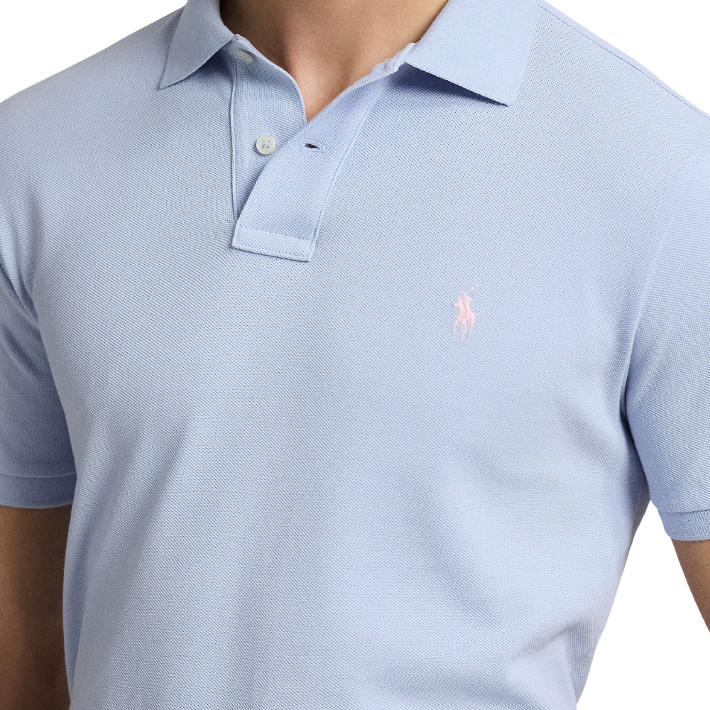 Ralph Lauren Custom Mesh SS Polo - Cornflower Blue