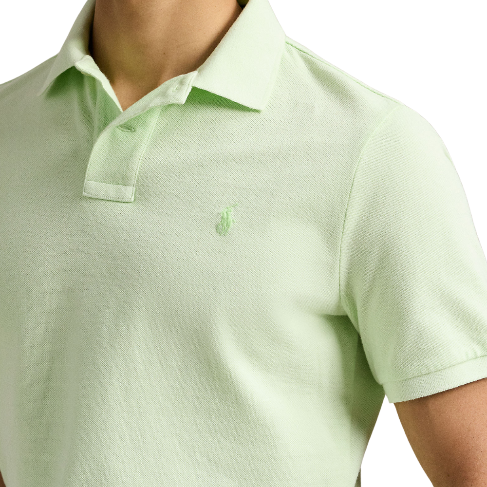 Ralph Lauren SS Custom Slim Mineral Dye Polo - Leaf
