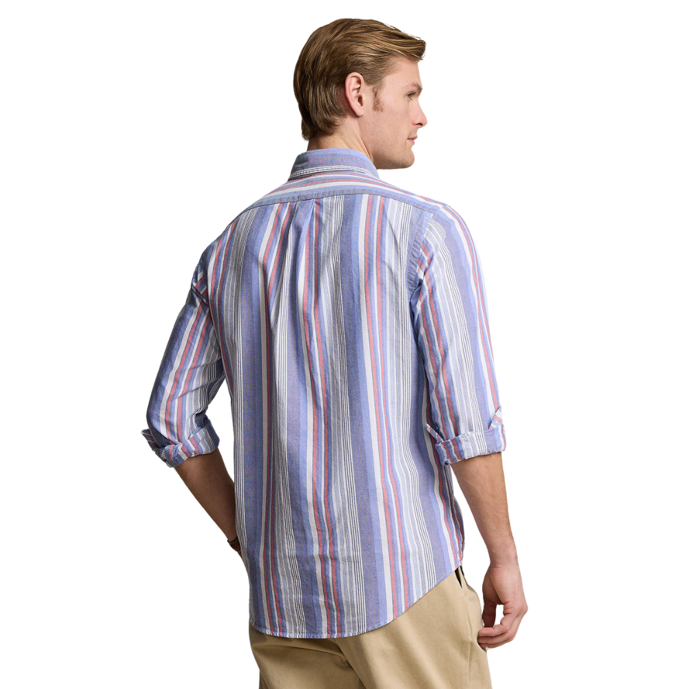 Ralph Lauren Custom LS Multi Stripe Shirt - Blue/Red