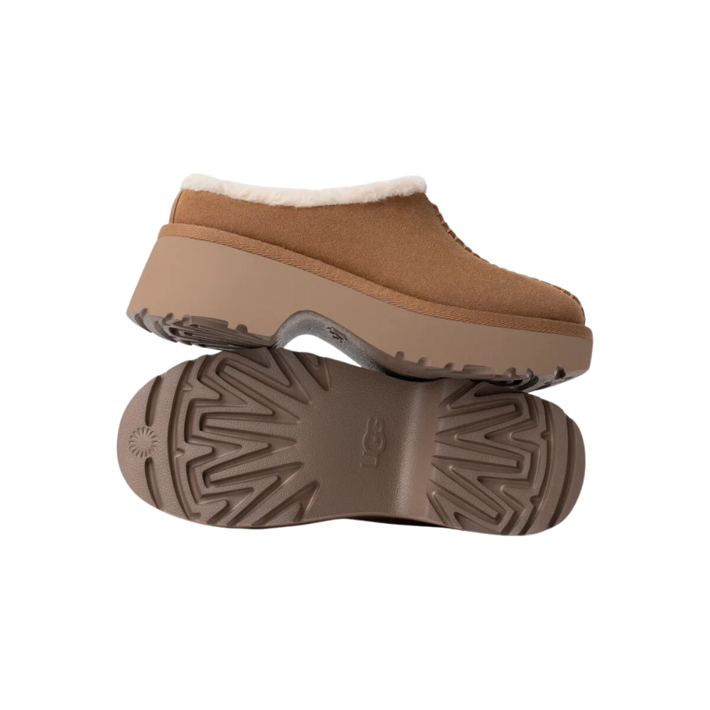 UGG W New Heights Cozy Clog - Chestnut