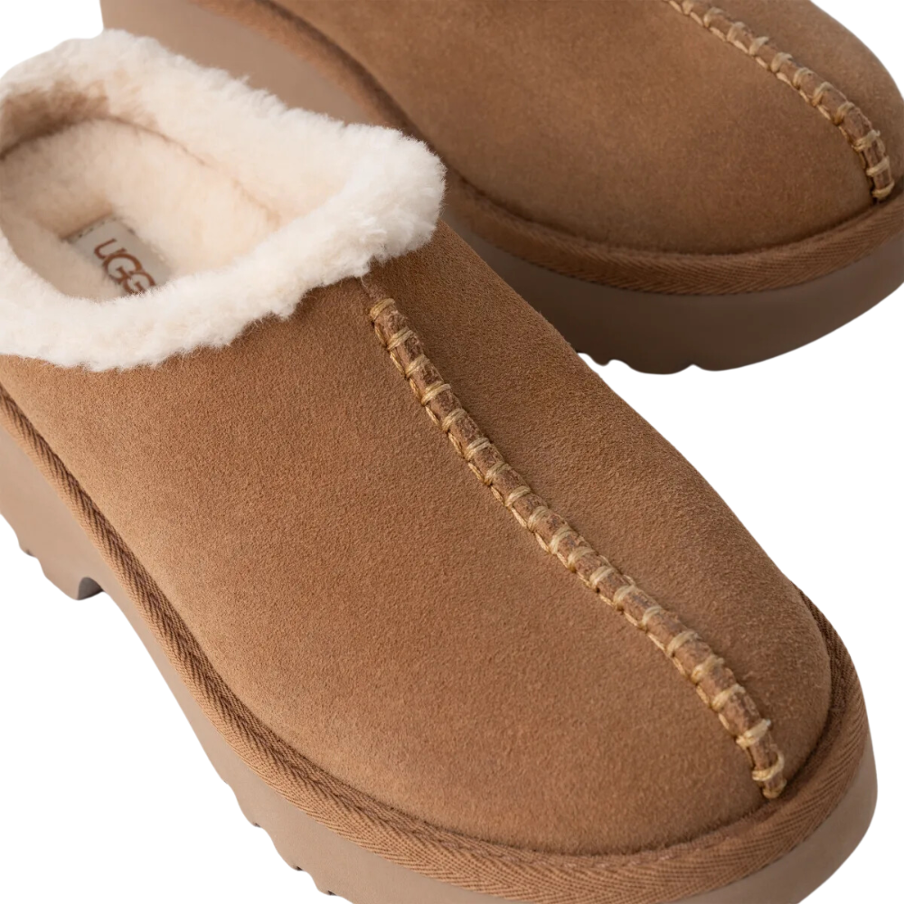 UGG W New Heights Cozy Clog - Chestnut