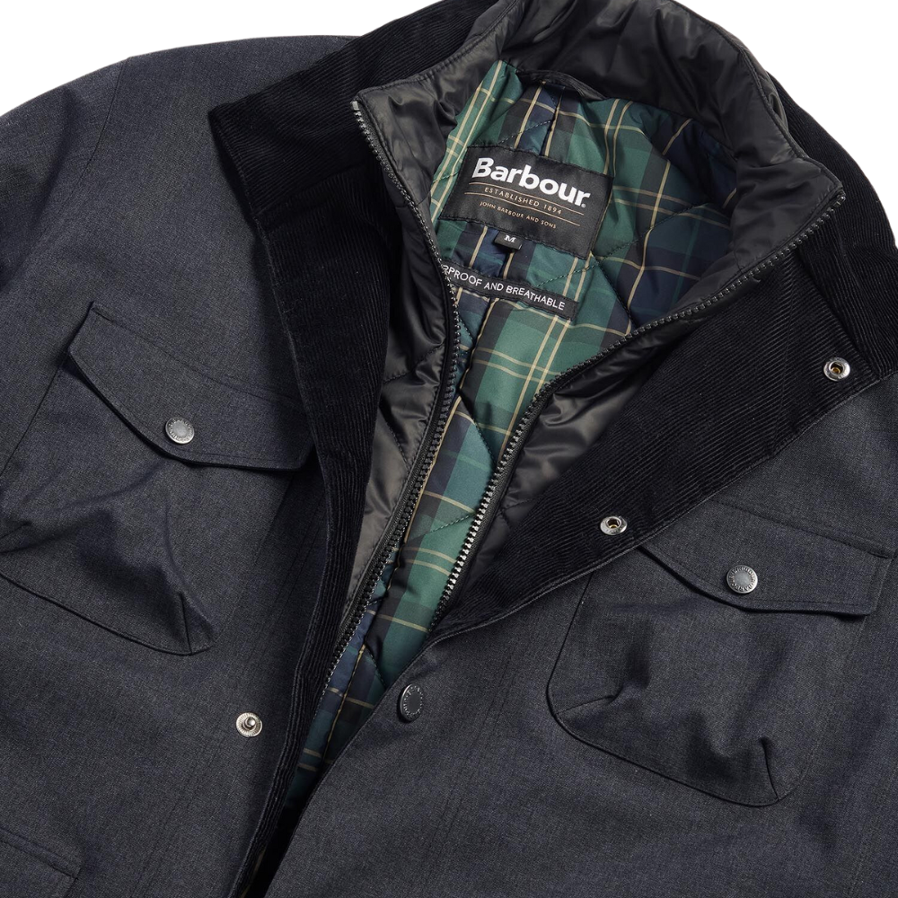 Barbour Winter Ogston Waterproof Jacket - Black