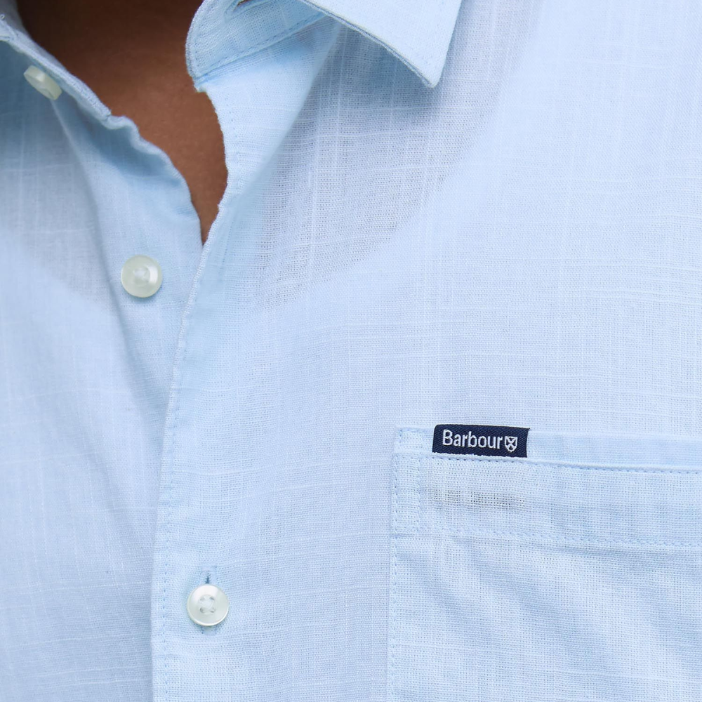 Barbour Pigment Dye SS Shirt - Bleached Blue