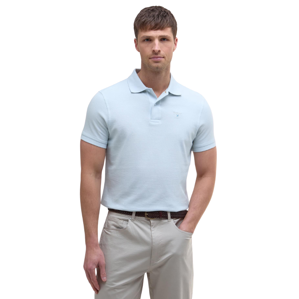 Barbour Original Sports Tailored Polo Shirt - Bleached Blue
