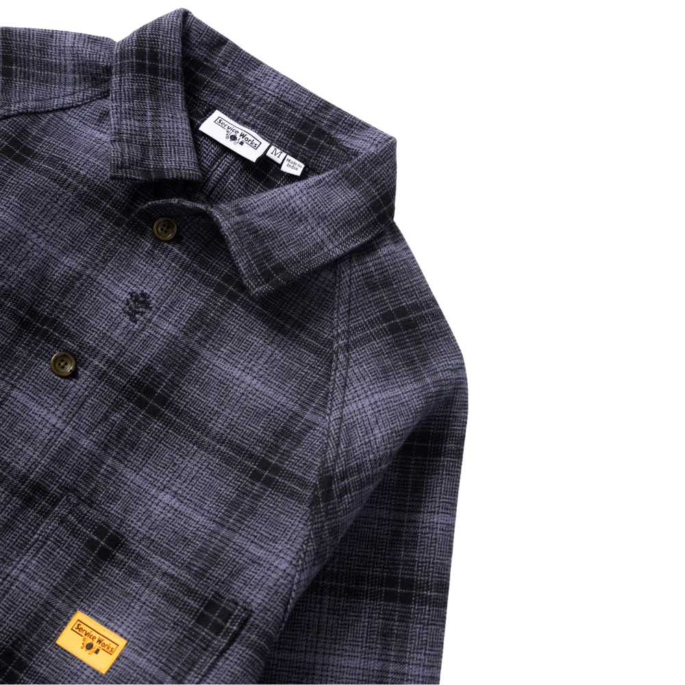 Service Works Thistle Plaid FOH Jacket - Black