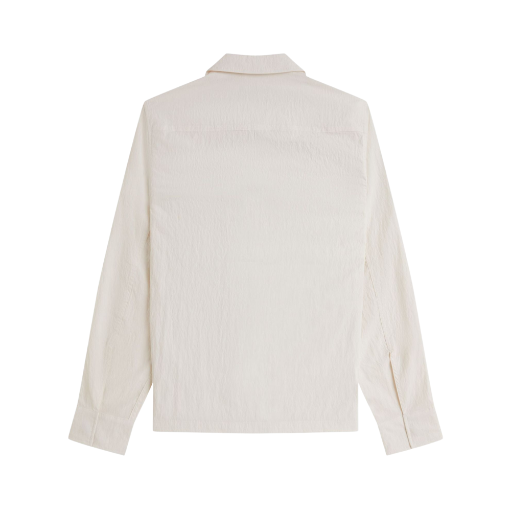 Fred Perry Zip Through Overshirt - Light Ecru